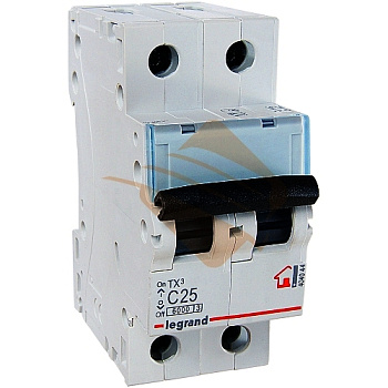 Автомат LEGRAND ТХ3 2Р С25А 6кА