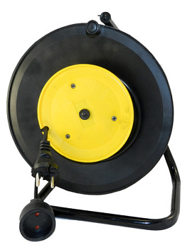 Удлинитель на катушке б/з 1-ой выносной розеткой 25м/ПВС 2*0,75/