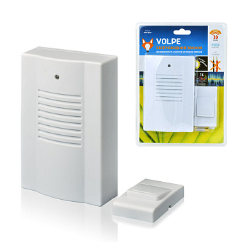 Звонок  Volpe UDB-Q021 W-R1T1-16S-30M-WH беспроводной /белый